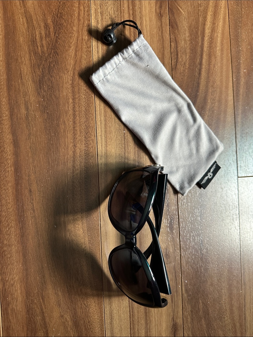 Gucci Black Sunglasses with Gold Medallion